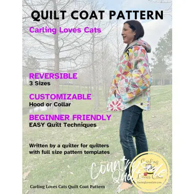Carling Loves Cats Quilt Coat Pattern