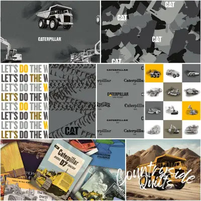 Caterpillar 100 Years 1 Yard Bundle Gray, 8 Pcs.