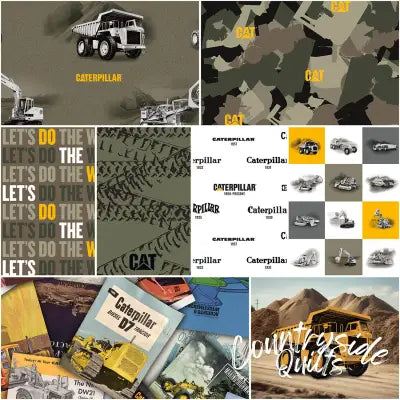 Caterpillar 100 Years 1 Yard Bundle Green, 8 Pcs.