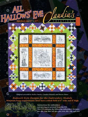 CD All Hallows Eve Machine Embroidery
