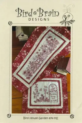 CD Bird House Garden Machine Embroidery