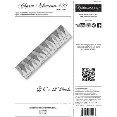 Charm Elements 22 6in Wavy Spike