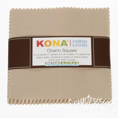 Charm Square Kona Solids Parchment Color 42pcs 5in x 5in