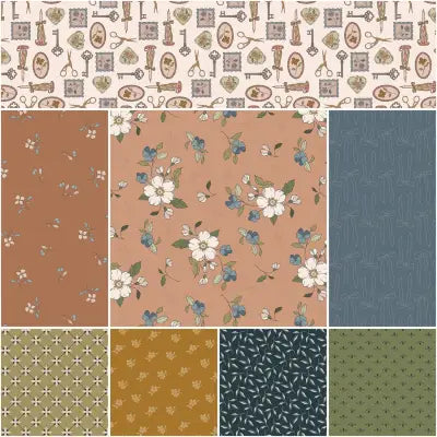 Charmed & Treasured 1 Yard Bundle Light Clay, 8pcs