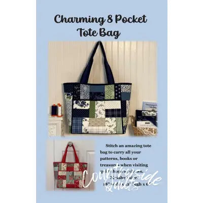 Charming 8 Pocket Tote Bag