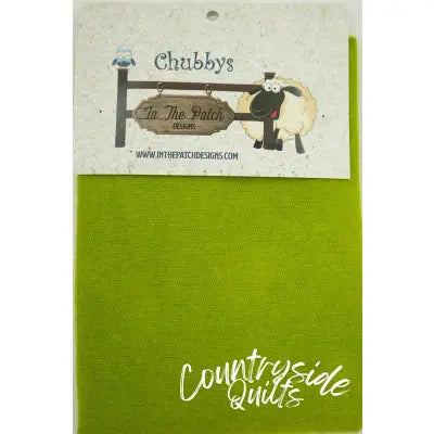 Chartreuse Wool Chubbys 16in Square Solid