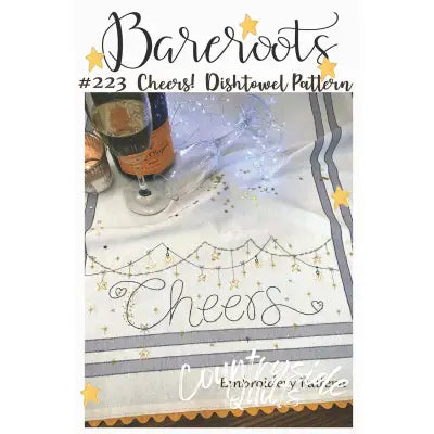 Cheers Dishtowel Embroidery Pattern