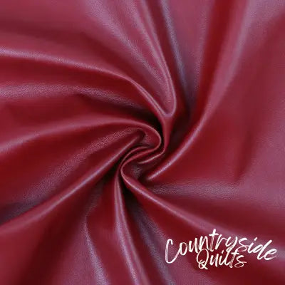 Cherry Lite Faux Leather 5 Yards