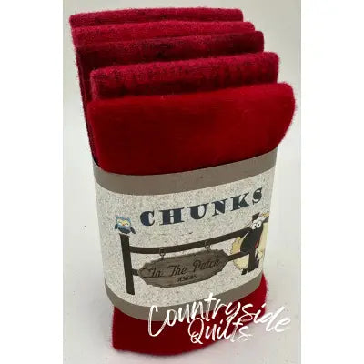 Cherry Sour Wool Chunks 5pc 9in x 10in