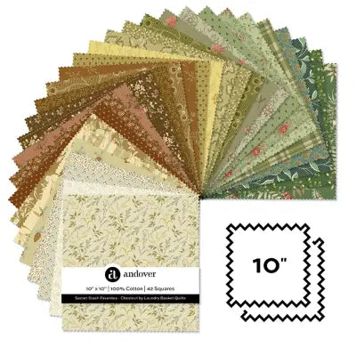 Chestnut - 10 Inch Square - 42 Cuts Each