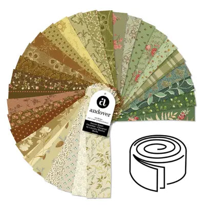 Chestnut - 2.5 Inch Strip Roll - 40 Cuts Each