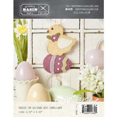 Chick on Easter Egg Ornament