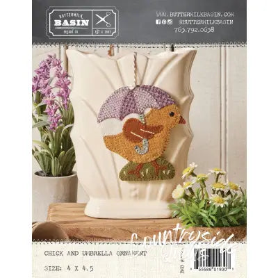 Chick and Umbrella Ornament