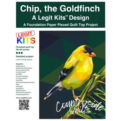 Chip the Goldfinch Pattern