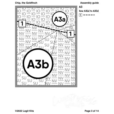 Chip the Goldfinch Quilt Kit