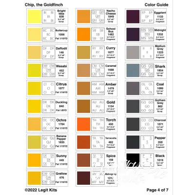 Chip the Goldfinch Quilt Kit