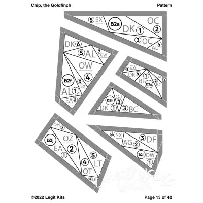 Chip the Goldfinch Quilt Kit