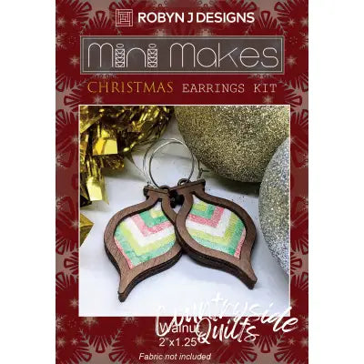 Christmas Bauble Earring Walnut