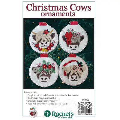 Christmas Cows Ornament Pattern