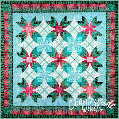 Christmas Rose Quilt Kit Jacqueline de Jonge Batik Cotton
