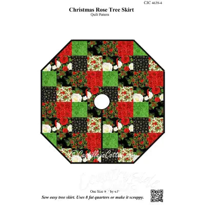 Christmas Rose Tree Skirt Pattern