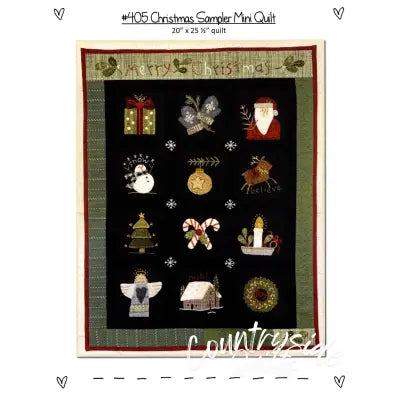 Christmas Sampler Mini Quilt