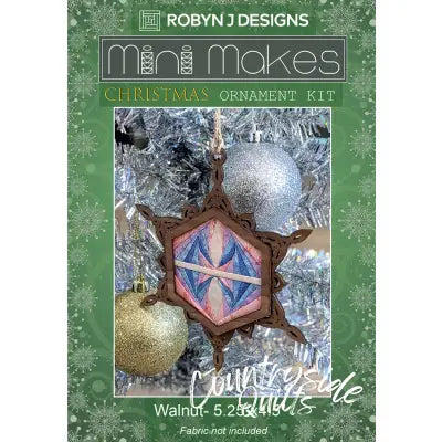 Christmas Snowflake Ornament Walnut