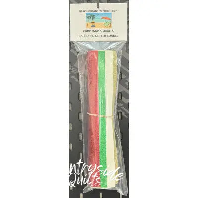 Christmas Sparkles Glitter Sheet Bundle 5pk