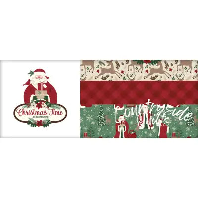 Christmas Time Fat Quarter Bundle, 18 Pcs.