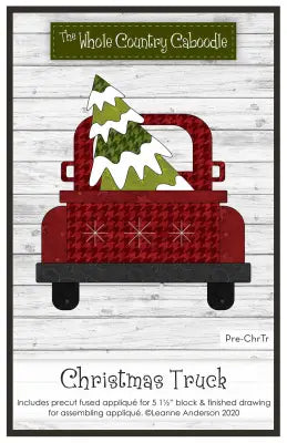 Christmas Truck Precut Fused Applique Pack