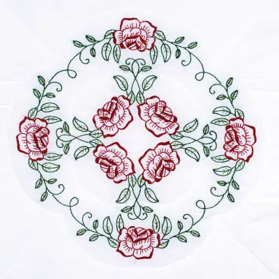 Circle Of Roses 18in Quilt Blocks