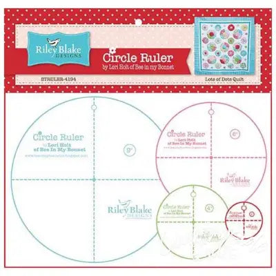 Lori Holt Circle Ruler Set - 2’’ 4’’ 6’’ 9’’ 305635