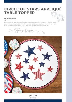 Circle of Stars Table Topper