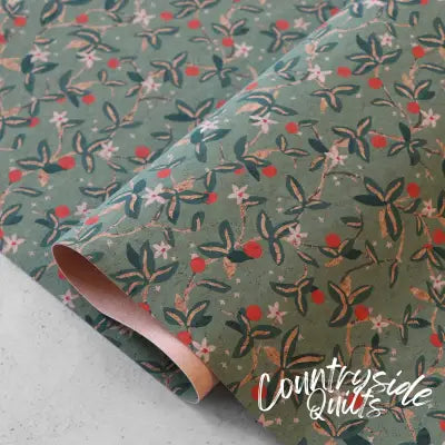 Citron Vines Cork 1/2 Yard Cut