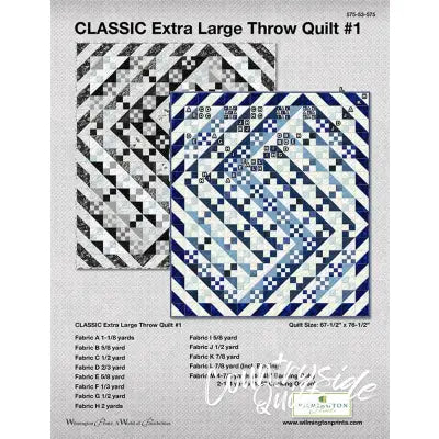 Classic Extra Large Throw Quilt, Free Download below, will NOT SHIP.