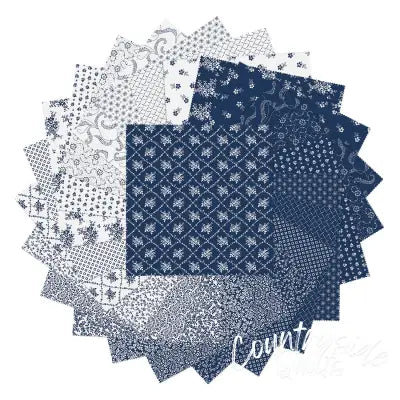 Classic Keepsakes in Blue 10in Squares, 42pcs/bundle