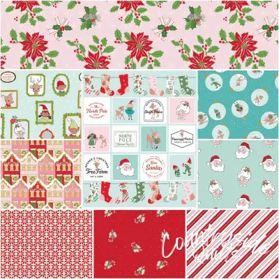 Claus & Co. 1 Yard Bundle Pink, 9pcs