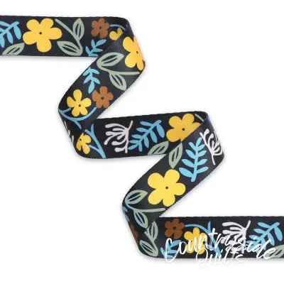 Clip-Art Floral Webbing 1-1/2in x 3 yd