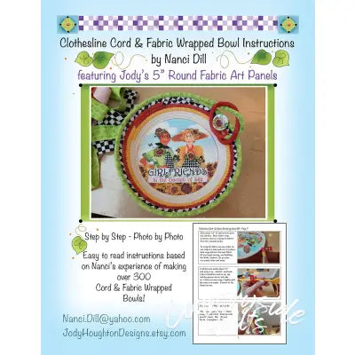 Clothesline Rope and Fabric Bowl Pattern