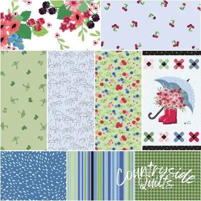 Cloudburst 1 Yard Bundle White, 9pcs