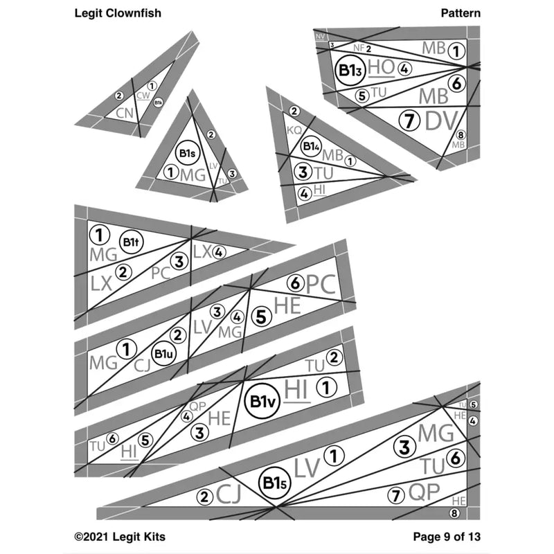 Clownfish Quilt Kit QK017