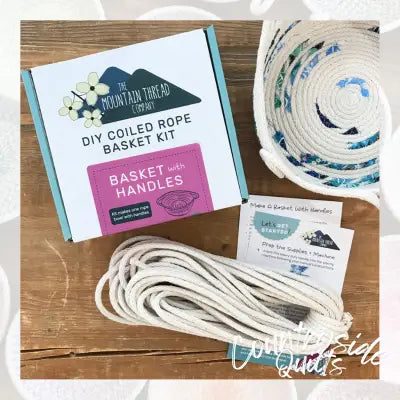 Coiled Rope Basket Kit Basket with Handles