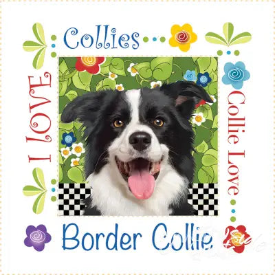 Collie Dog 6in Panel