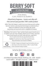 Jeffers Pet Colognes with Coat Conditioner, 16 oz Spray