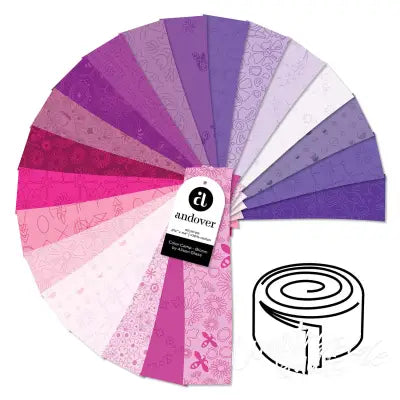 Color Camp Bloom 2.5 Inch Strip Roll 40 Cuts Each