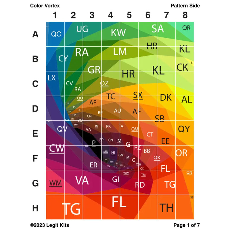 Color Vortex Quilt Kit QK045