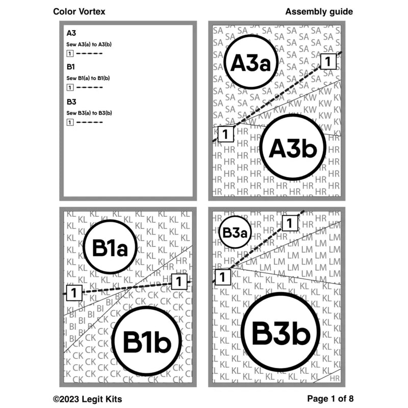 Color Vortex Quilt Kit QK045