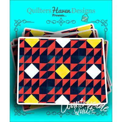 Colorado Quilt Sticker 6pk