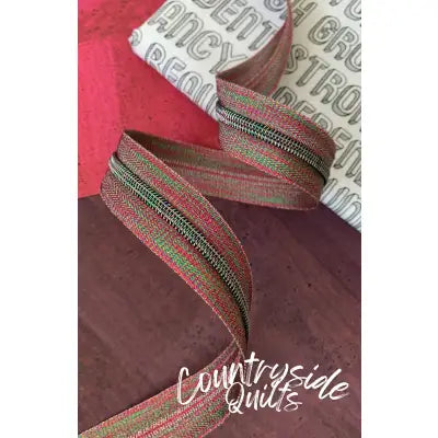 Colorful Zipper Tape with Iridescent Teeth