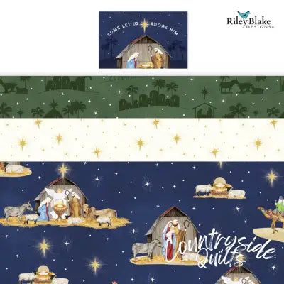 Come Let Us Adore Him 10in Squares, 42pcs/bundle